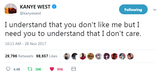 @Kanye West - "You Don't Like Me, I Don't Care"
