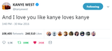 @Kanye West - "And I Love You Like Kanye Loves Kanye"