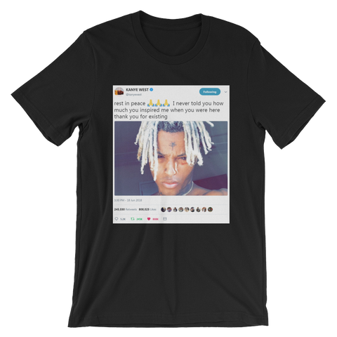 Xxxtentacion kanye west shirt hotsell